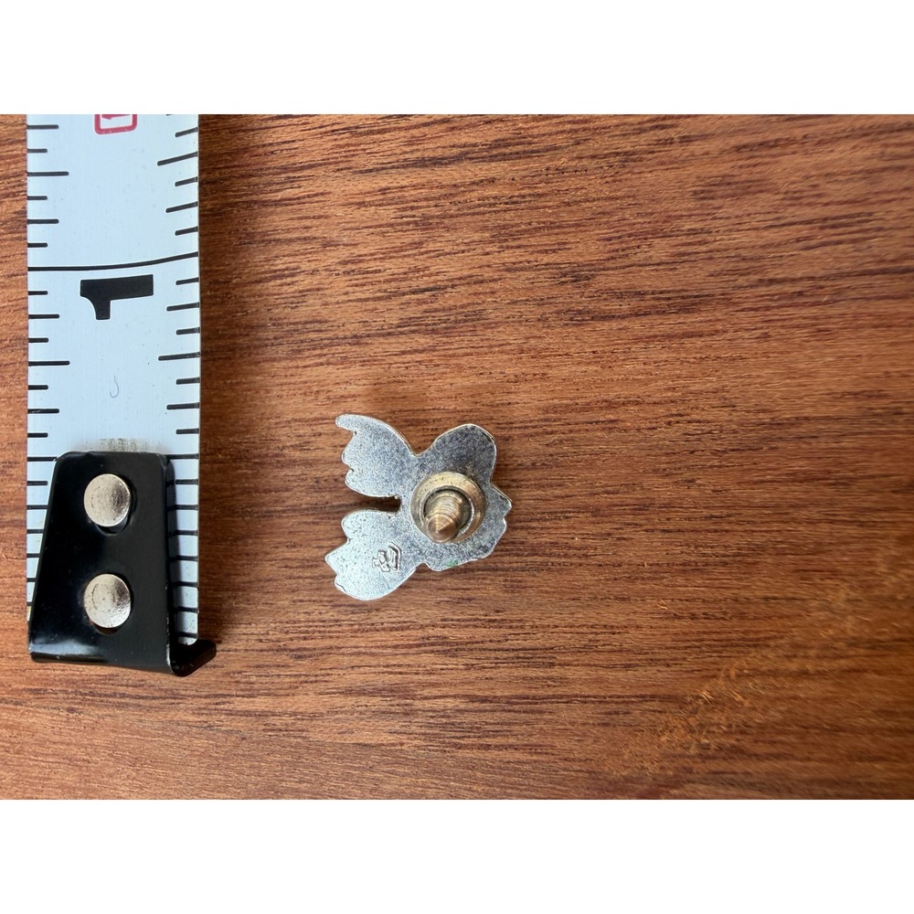 Vintage Silver Tone Moose Head Lapel Pin Miniature Wildlife Hat Tie Tac Small - Picture 4 of 5